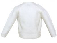 Taufjacke Strickjacke für Baby Mädchen in Creme Weiß. Jacke zur Taufe von GYMP 