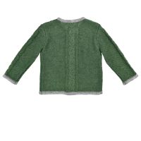 Trachtenjacke in Grün-Grau für Baby Mädchen und Jungen - Strickjacke von Bondi