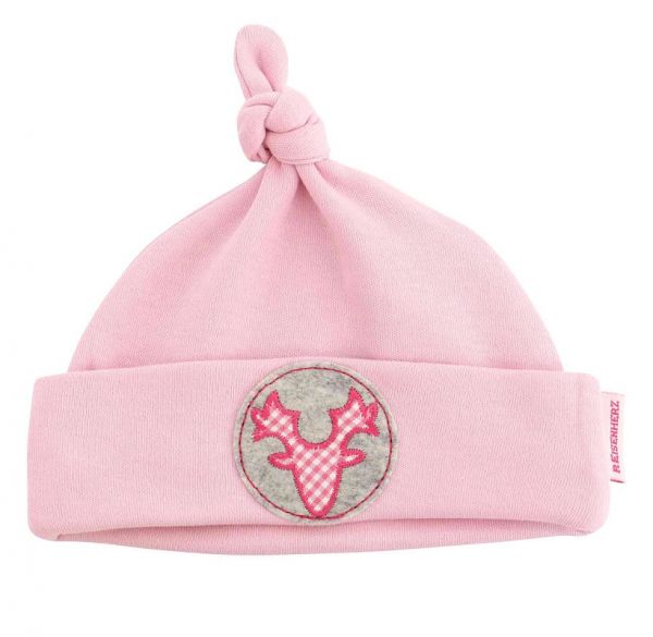 Trachtenmütze Trachtenhut fürs Baby in rosa - P. Eisenherz