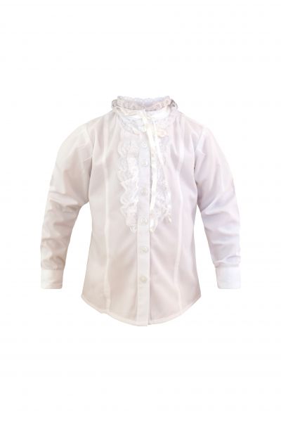 Baby und Kinder Bluse Alba in Weiß von Almsach - perfekt zur Mädchen Taufe, zum Dirndl oder zum Trachten Outfit
