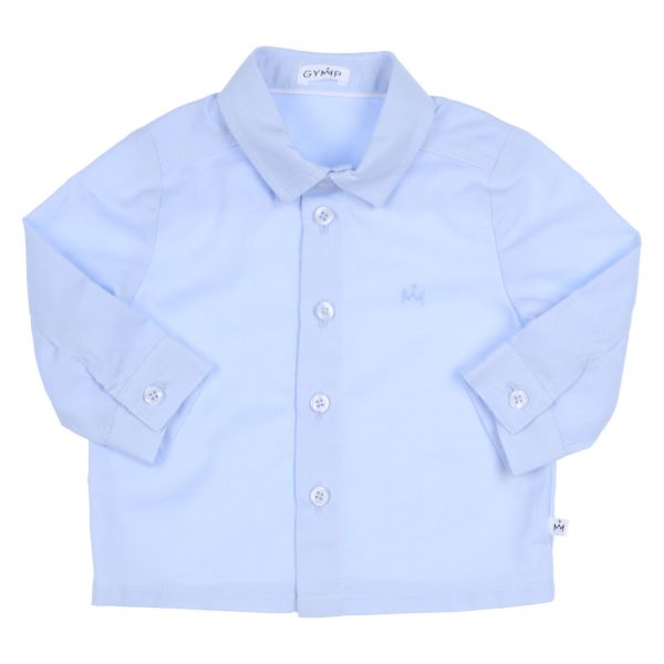 Tauf-Hemd "Eddy" in Hellblau für eine Jungen-Taufe - Baby-Hemd zum Anzug von GYMP