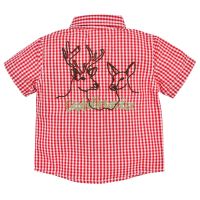 Trachtenhemd für Baby Jungen "Held" - rot-weiss kariertes Hemd von Bondi Trachten