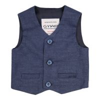 Taufanzug für Jungen im eleganten Denim Blau - Babyanzug Gymp