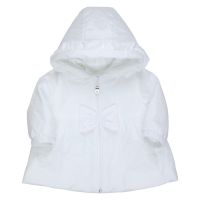 Tauf-Jacke für Baby Mädchen Taufe in Weiß - Baby Mantel von GYMP