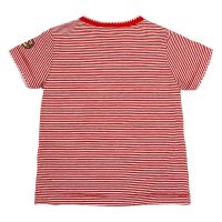 Cooles Trachten-Shirt Schatzl für Baby Mädchen in Rot-Weiß - Bondi Kinder Trachtenbluse